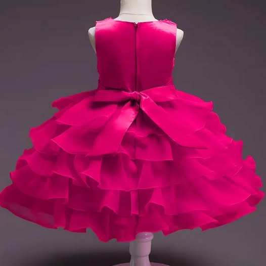 5T Bright Pink Formal Pageant Dress