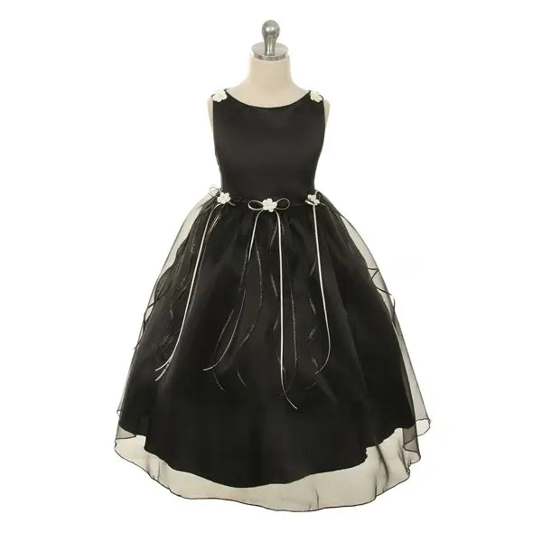 Girls formal black dress