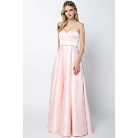 NEW Formal pink floor length ball gown dress