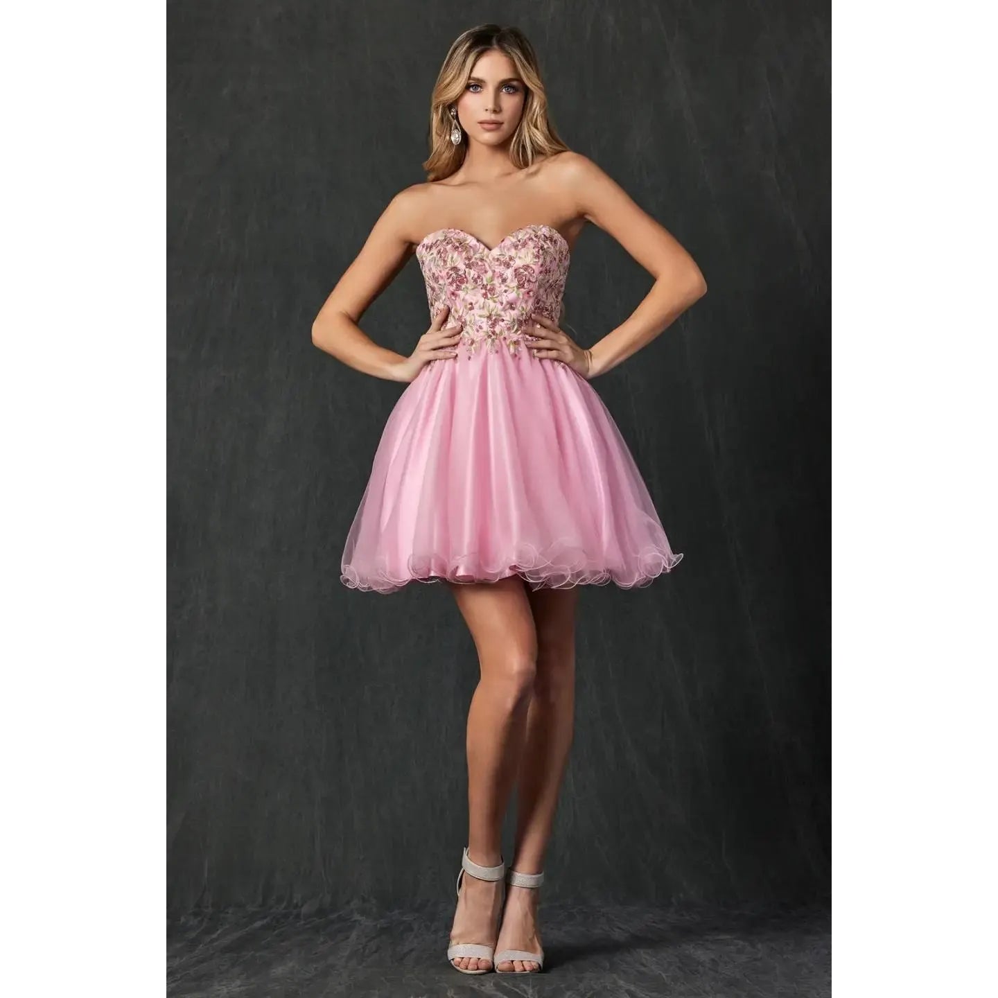 New Formal pink short dress