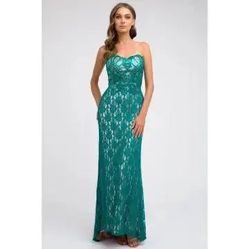 New Formal teal mermaid dress