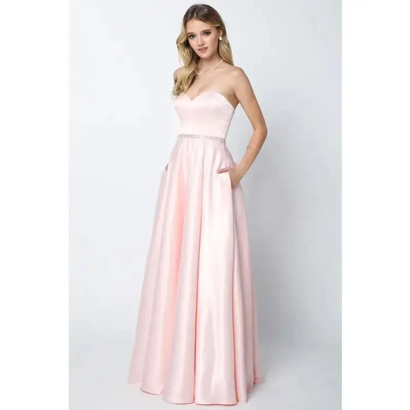 NEW Formal pink floor length ball gown dress