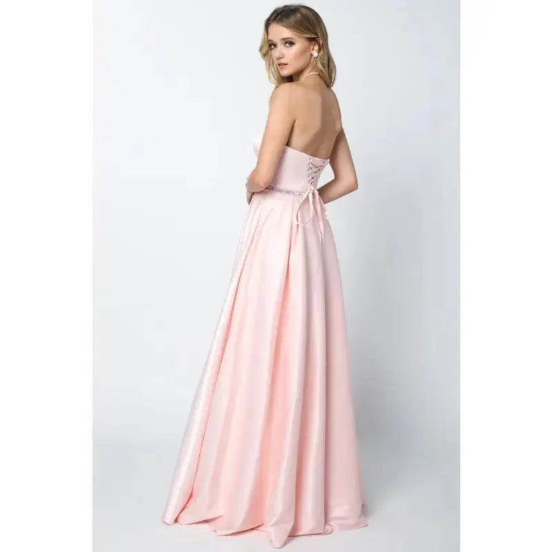 NEW Formal pink floor length ball gown dress